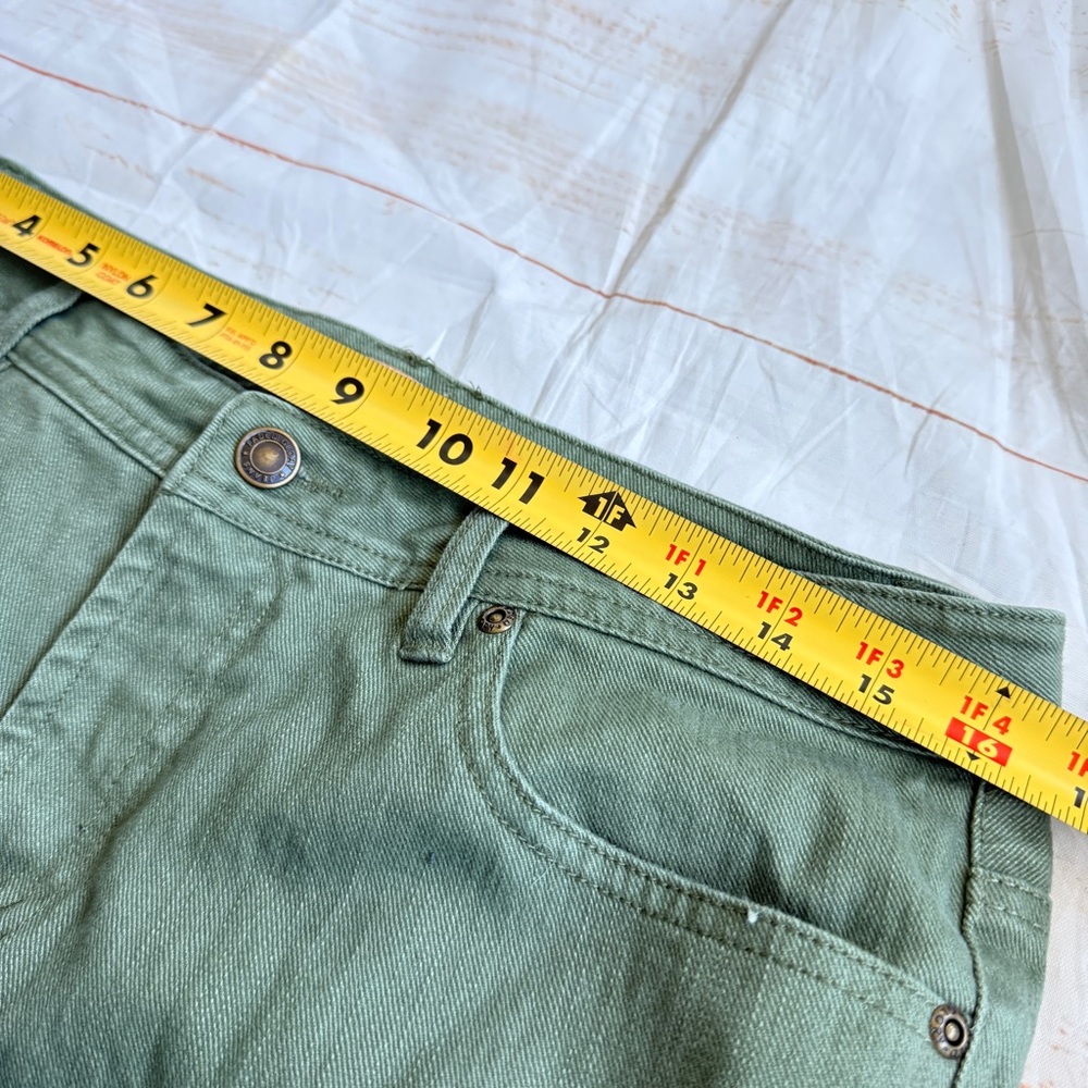 Faded Glory Green Denim Straight Leg Jeans | Women’s Size 12 | Casual Cool - Picture 4 of 8
